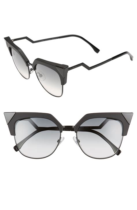 fendi 54mm metal cat eye sunglasses|eyewear Fendi glasses frames.